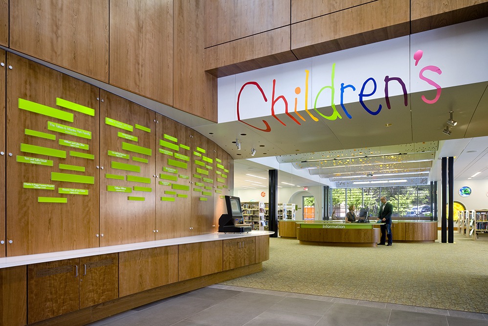 The children’s section of the Los Gatos Library